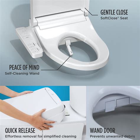 toto washlet kc electronic bidet toilet seat  heated seat  softclose lid elongated