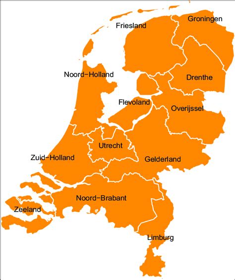 map   netherlands  scientific diagram