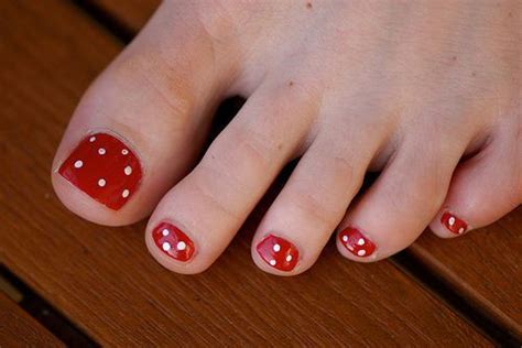 easy polka dots toe nail art designs ideas trends  fabulous nail art designs