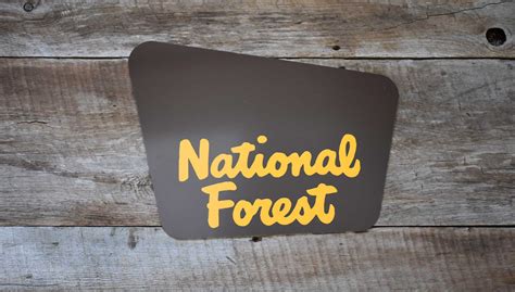 custom national forest sign signs   mountains