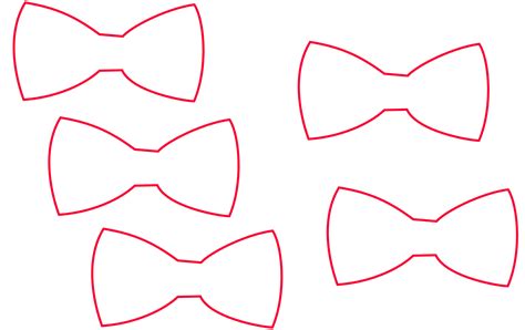 bow tie template clipart