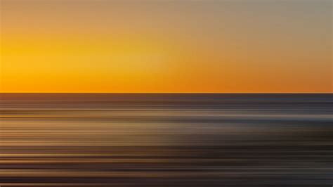 wallpaper sea sunset horizon blur long exposure hd picture image