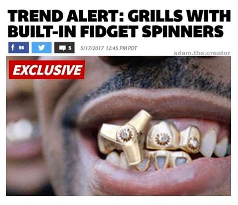 trend alert grills with built in fidget spinners fidget