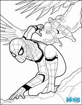 Homecoming Spider Man Coloring Pages Color Print Hellokids Online sketch template