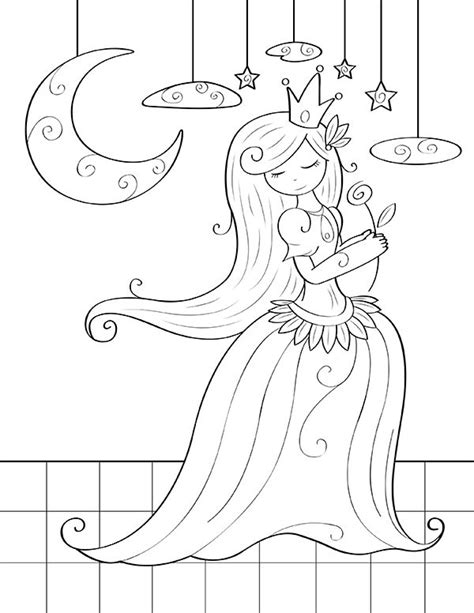 printable princess coloring page    https