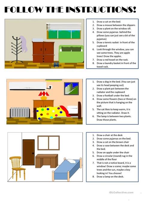 draw  objects teaching prepositions preposition worksheets