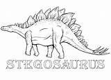 Stegosaurus Dibujos Dinosaur Jurassic Coloringgames sketch template
