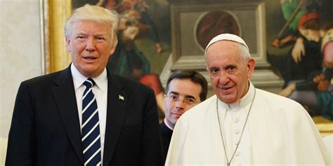 gifts trump  pope francis gave     vatican business insider