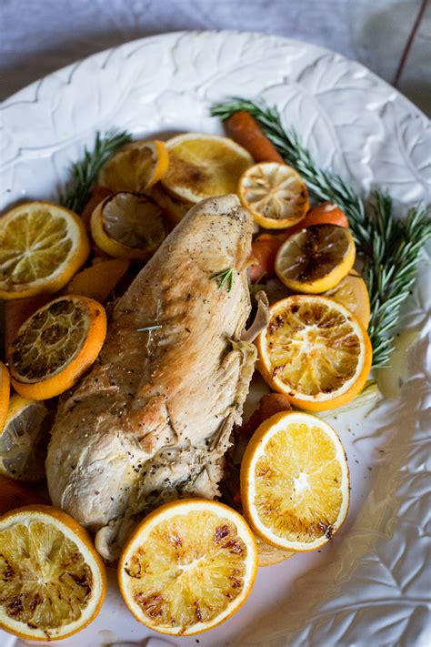 braised turkey breast with burnt citrus glisten and grace