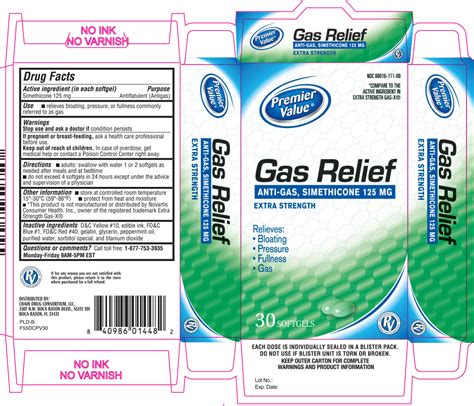 ndc   gas relief images packaging labeling appearance