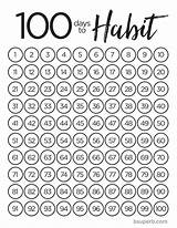 Habit Countdown Planner Developgoodhabits Habits Bsuperb Geburtstags Superb Trackers 100th Kalender sketch template