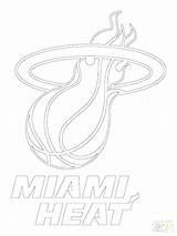 Coloring Miami Heat Pages Logo Getcolorings sketch template