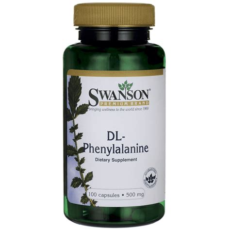 Swanson Dl Phenylalanine 500 Mg 100 Caps