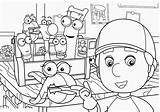 Coloring Pages Handy Manny Kidsfree sketch template