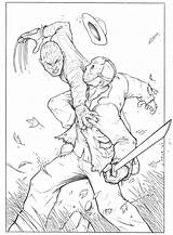 Jason Coloring Freddy Vs Pages Myers Michael Krueger Deviantart Friday 13th Pencils Adult Colouring Printable Color Template Getcolorings sketch template