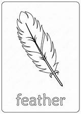 Feather sketch template