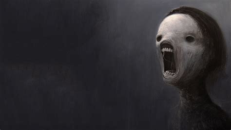 wallpaper scary face depressing dark teeth screaming