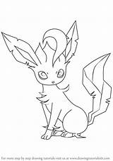 Leafeon Pokemon Drawingtutorials101 sketch template