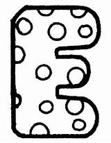 Alfabeto Lunares Letra sketch template