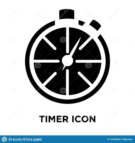timer icon vector isolated  white background logo concept  stock