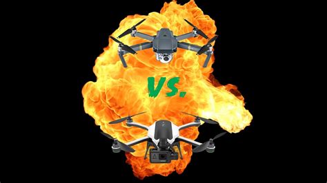 gopro karma  dji mavic drone battle youtube