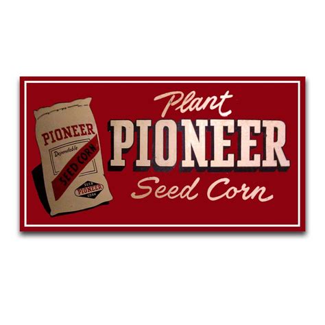 pioneer seed company sign etsy