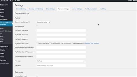 paypal gateway  advanced booking calendar wordpress plugin youtube