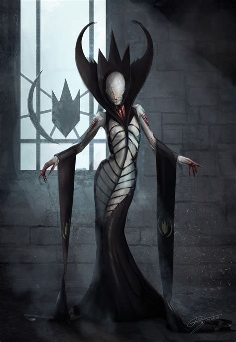 Artstation Demon Queen Ilona Mencner Dark Fantasy Art Creepy Art
