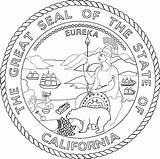 Seal State Coloring California Flag Pages Result Georgia sketch template