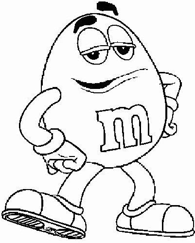 mm candies coloring pages