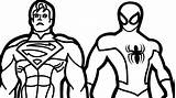 Batman Superman Coloring Pages Vs Spiderman Symbol Drawing Printable Getcolorings Color Print Paintingvalley sketch template