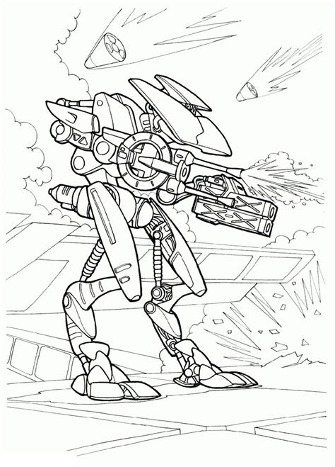 magnificent robot coloring pages  coloring