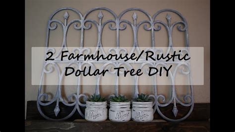 dollar tree diy farmhouse rustic diy decor