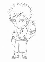 Gaara Naruto sketch template