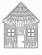 Pigs Straw Paille Hut Cochons Bad Petits Webstockreview sketch template