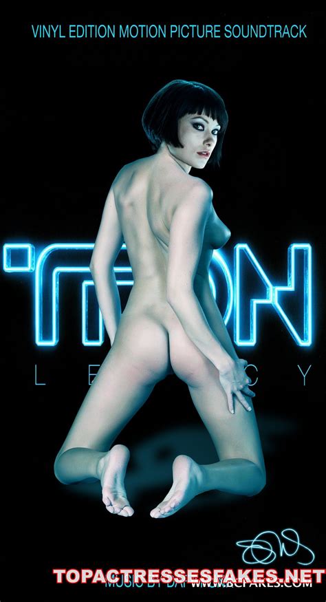 olivia wilde naked tron shoot showing sexy ass fake