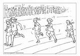 Colouring Girls Sprint Sports Running Drawing Pages Coloring Race Activityvillage Run Color Kids Children Fun Choose Board sketch template