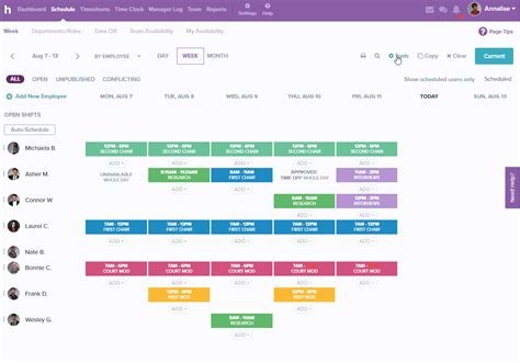 easily create  apply employee schedule templates homebase