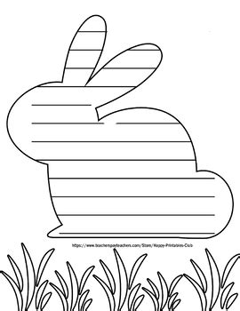 easter bunny writing paper easter writing paper template