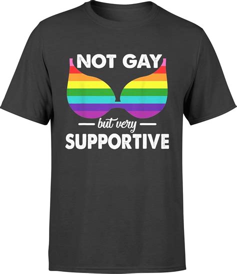 lgbt not gay but very supportive t shirt standard t shirt amazon es