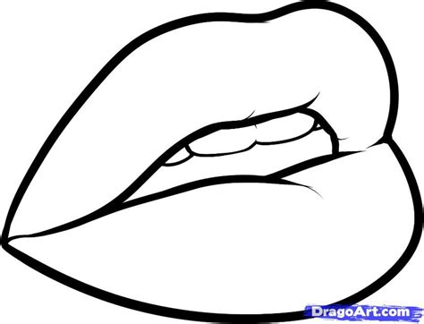 lips coloring pages clipartsco