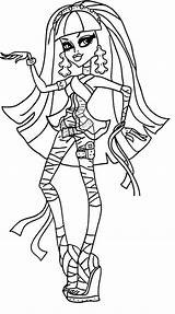 Monster High Coloring Cleo Pages Nile Dolls Draculaura Colorir Para Desenho Coloring4free Colouring Moster Yelps Ghoulia Catty Noir Desenhos Pintar sketch template