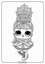 Lol Coloring Surprise Pages Majesty Her Hairgoals Doll Big Sister Printable Dolls Whatsapp Tweet Email sketch template