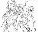 Coloring Pages Inuyasha Rumiko Takahashi Printable Adults Kids sketch template