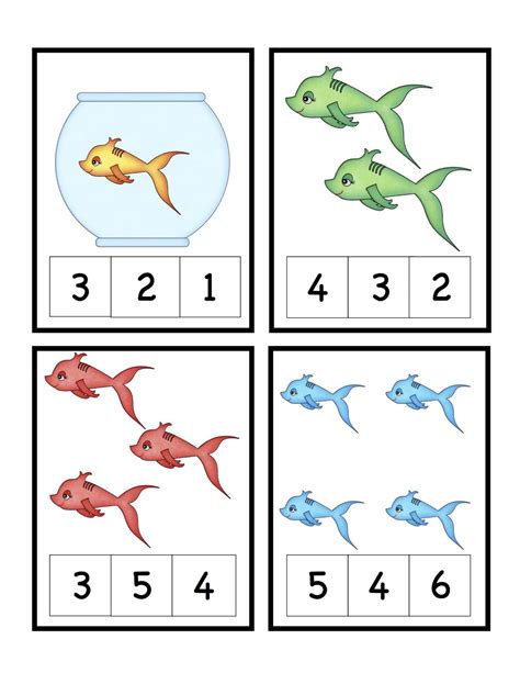 dr seuss theme  preschool printables cute fish number printable