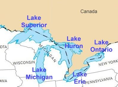great lakes map  alaine leonelle