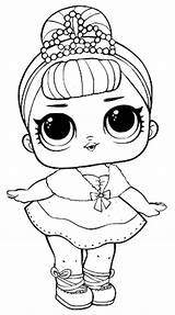 Lol Dolls Coloring Doll Pages Baby Surprise Puppe Coquettish sketch template