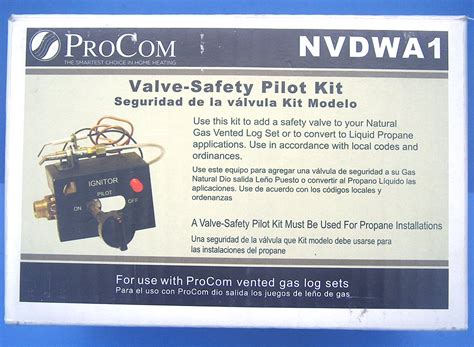K339b Procom Valve Safety Pilot Kit Convert Gas Vented Log To Lp