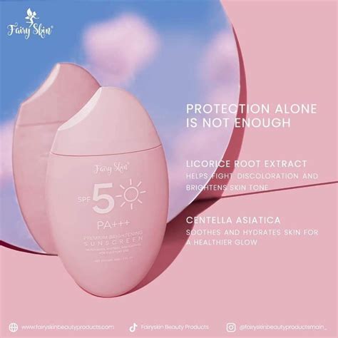 fairy skin premium brightening sunscreen spf    care kits
