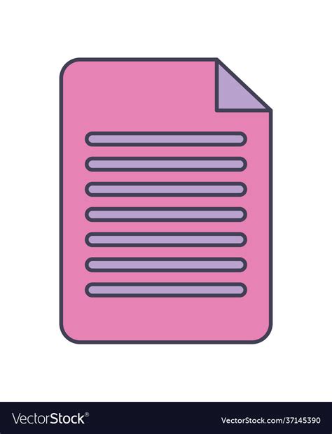 pink file icon royalty  vector image vectorstock